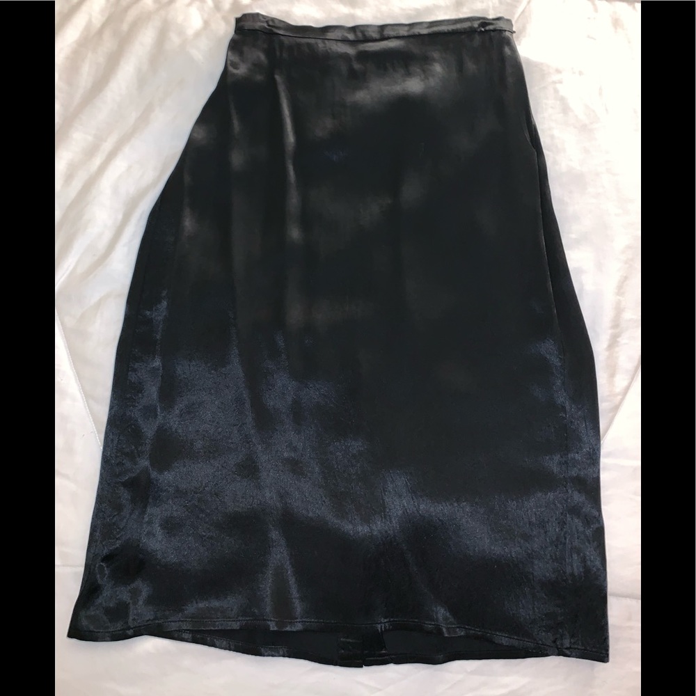 Babaton 100% silk midi skirt